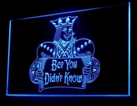 Bet You Didn't Know Blackjack LED Neon Sign